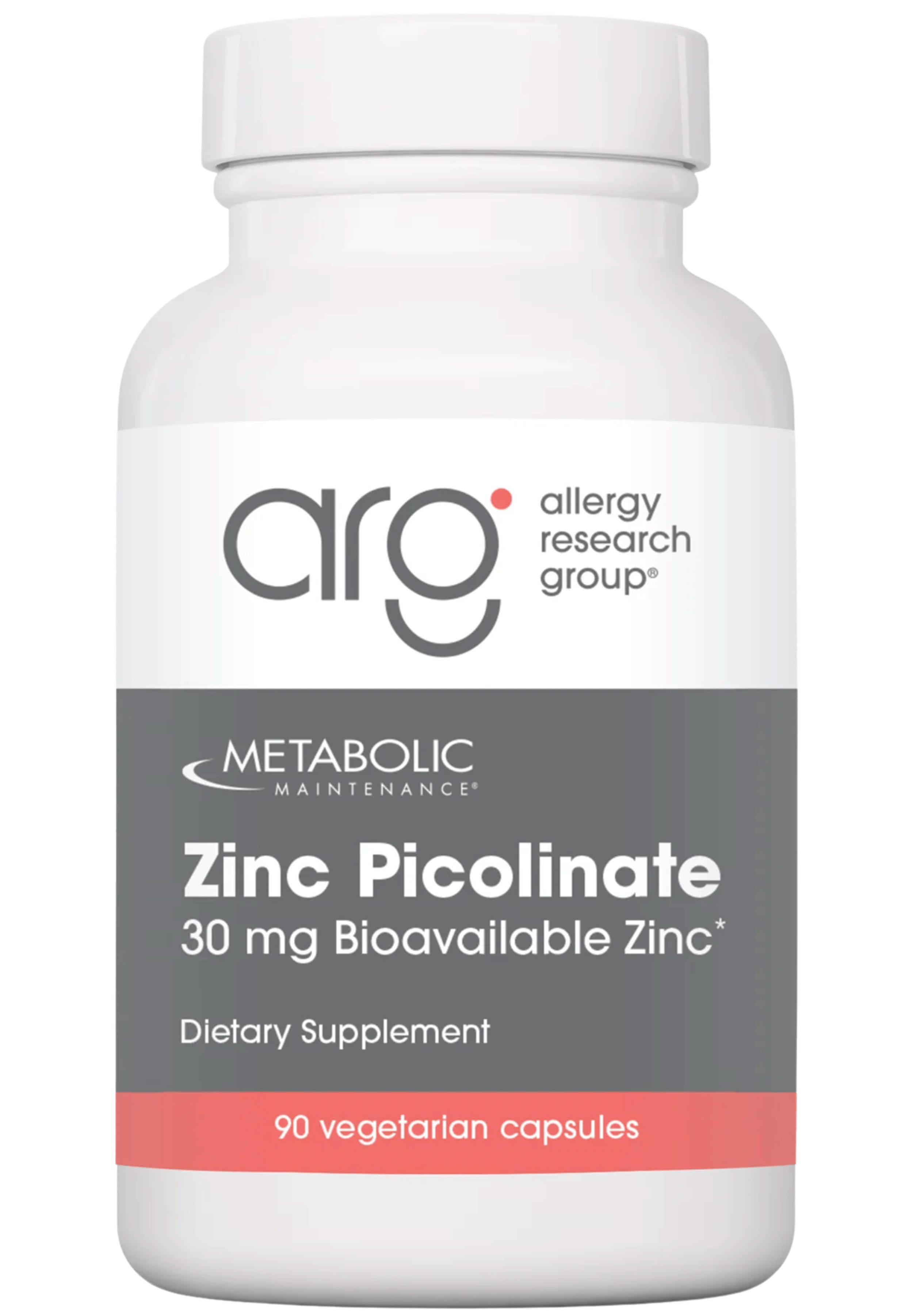 Allergy Research Group Zinc Picolinate 30 mg (Formerly Metabolic Maintenance)