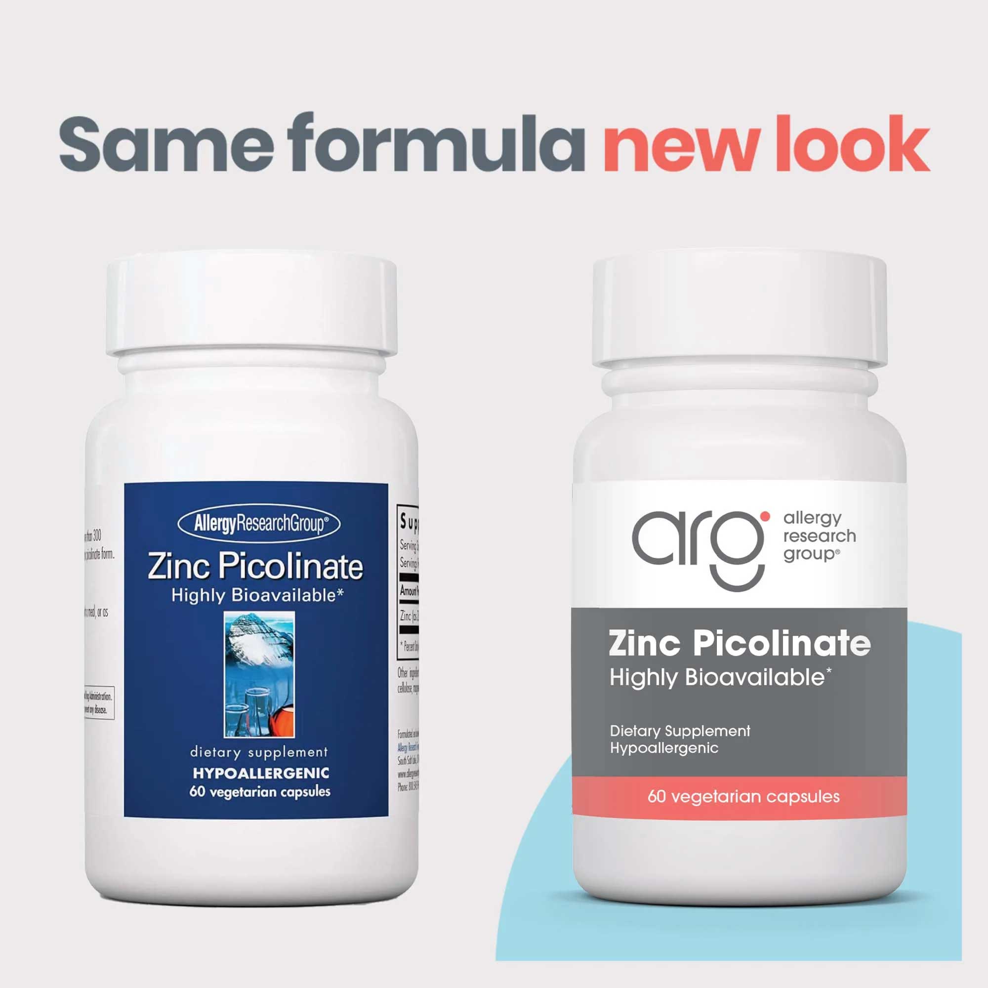 Allergy Research Group Zinc Picolinate New Look