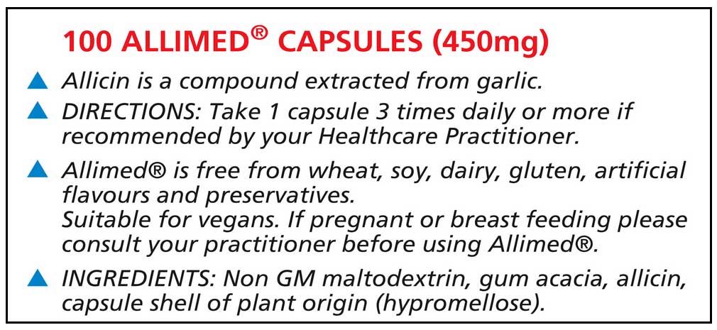 Allimax Nutraceuticals Allimed Capsules Ingredients