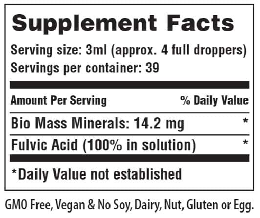 American Nutriceuticals Vitality Boost Ingredients