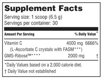 American Nutriceuticals Vitality C Ingredients