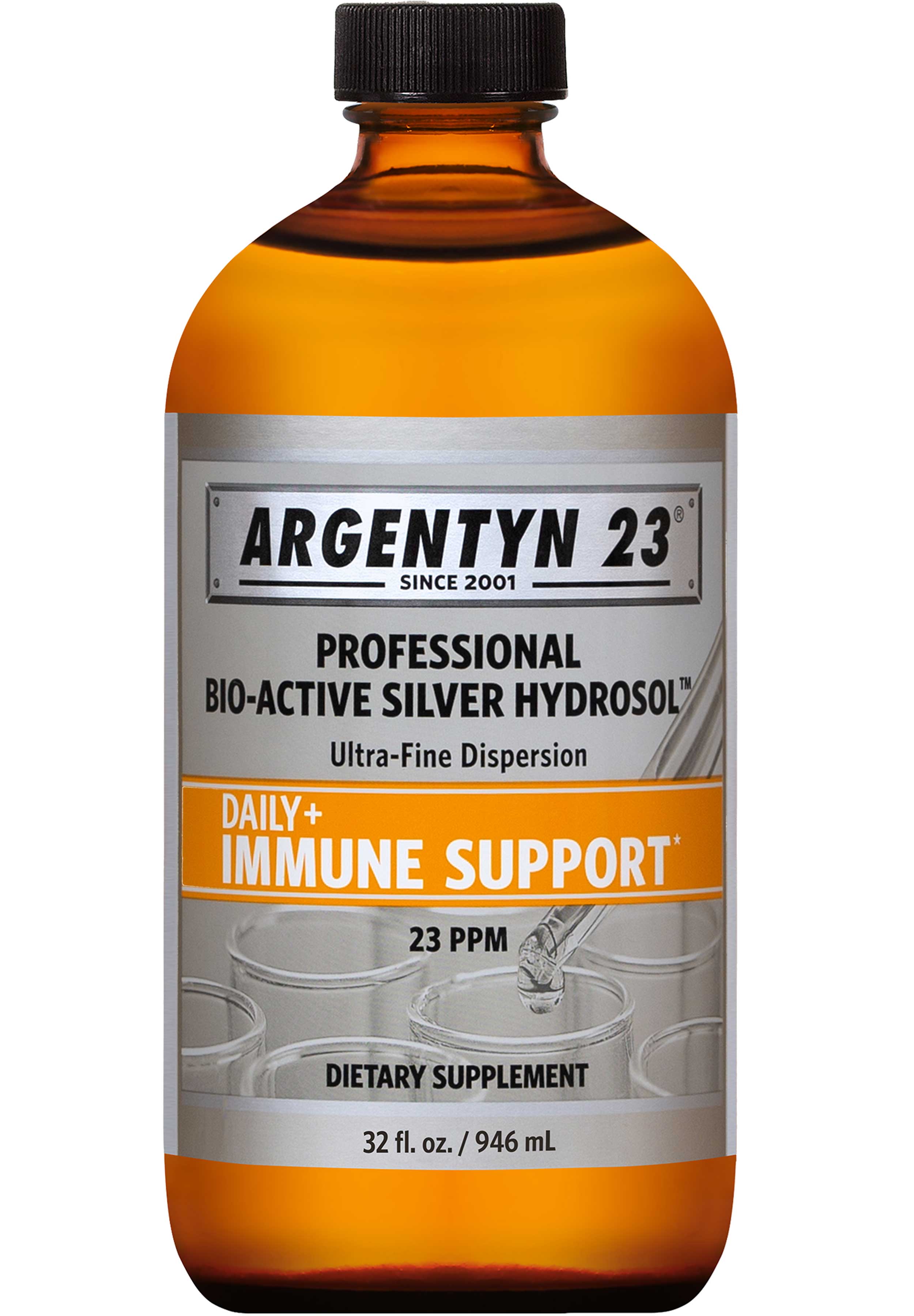 Argentyn 23 Professional Bio-Active Silver Hydrosol Daily+ Immune Support Liquid