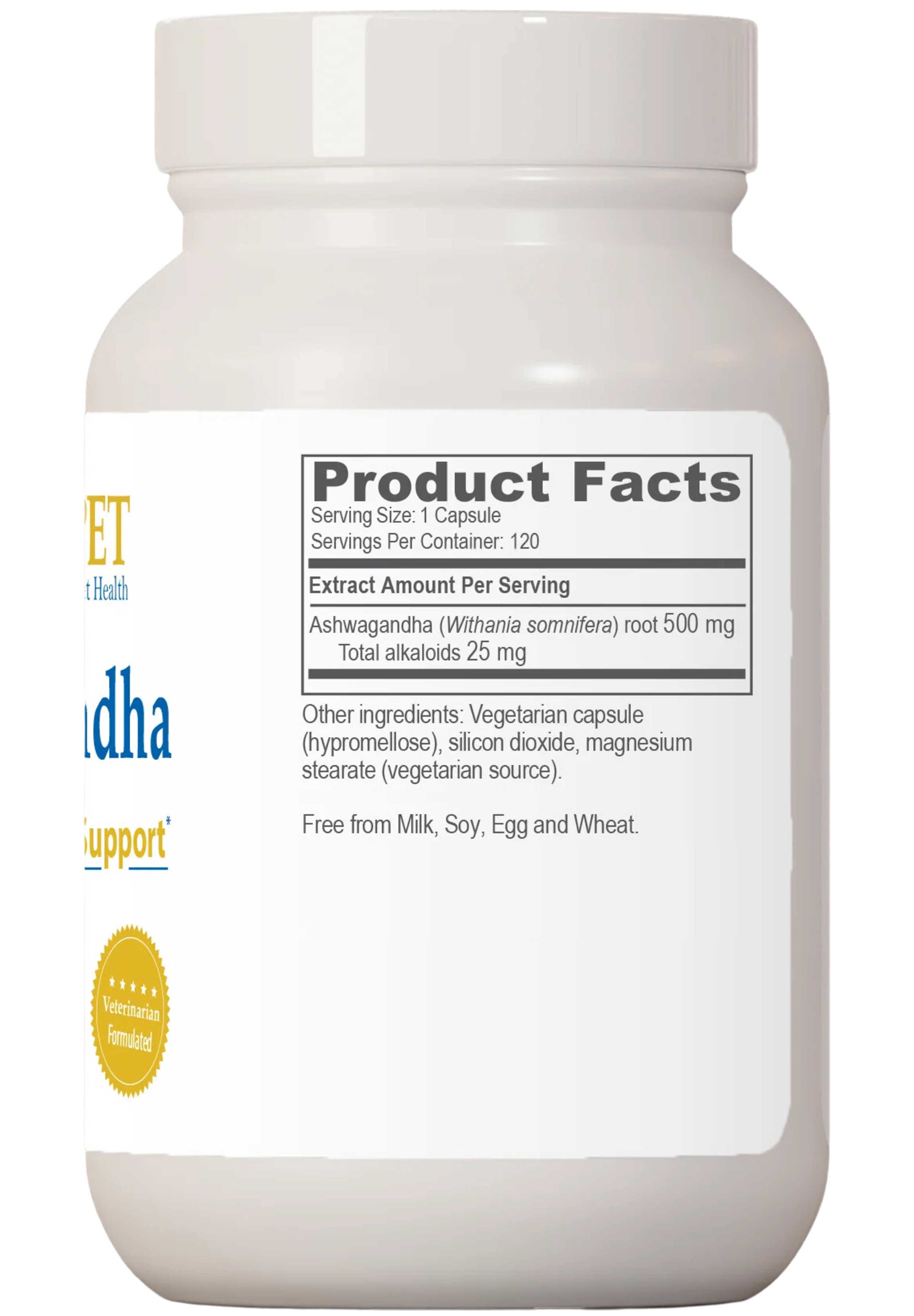 Ayush Herbs Ayush Pet Ashwagandha (Formerly Pet Stress+ For Pets) Ingredients