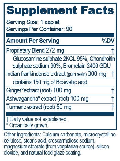 Ayush Herbs Boswelya Plus Ingredients
