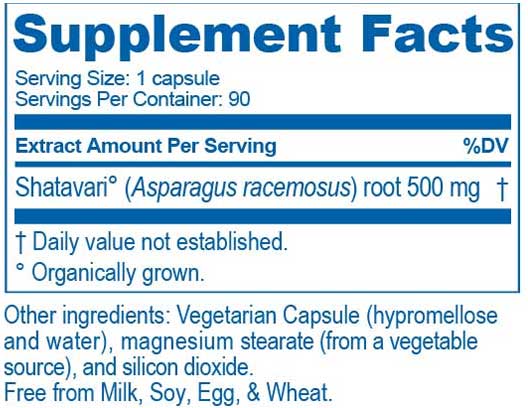 Ayush Herbs Sitawari Ingredients