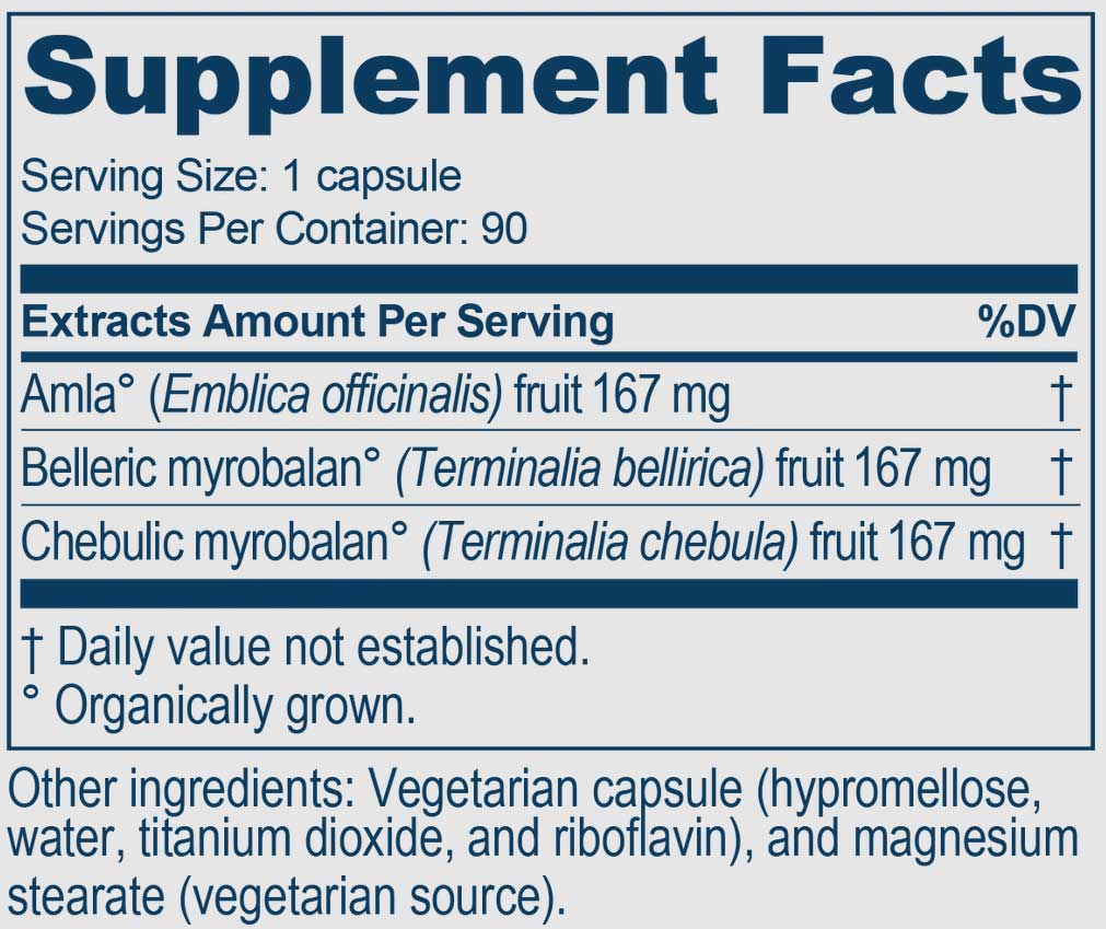 Ayush Herbs Trifal Ingredients