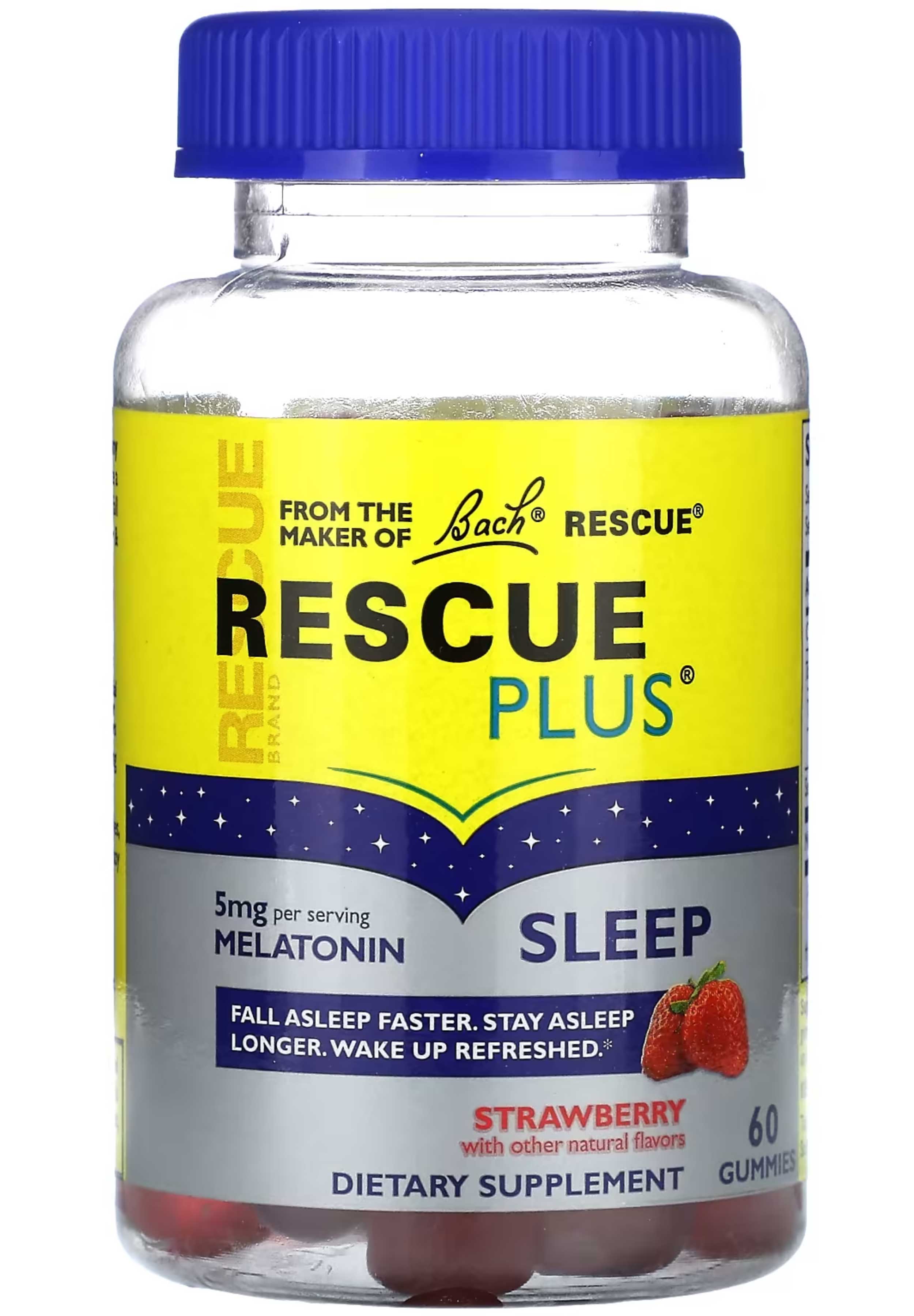 Bach Flower Remedies Rescue Plus Sleep Gummies