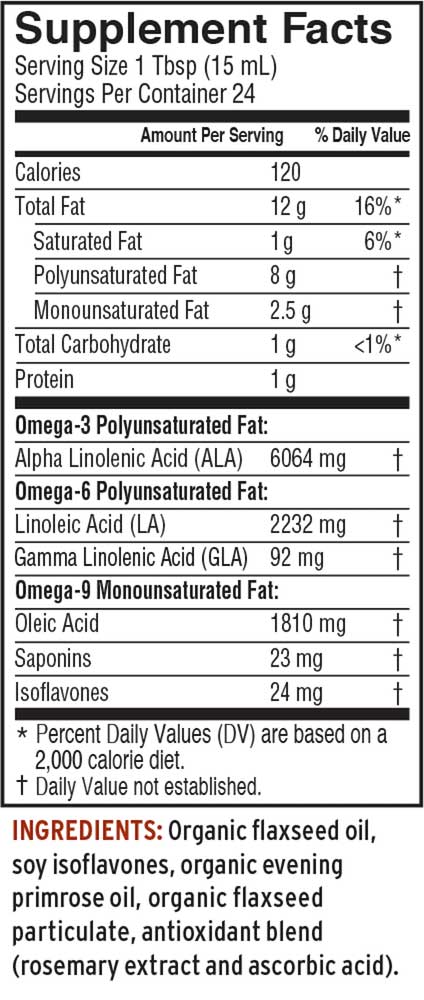 Barlean's Organic Oils Essential Woman Ingredients
