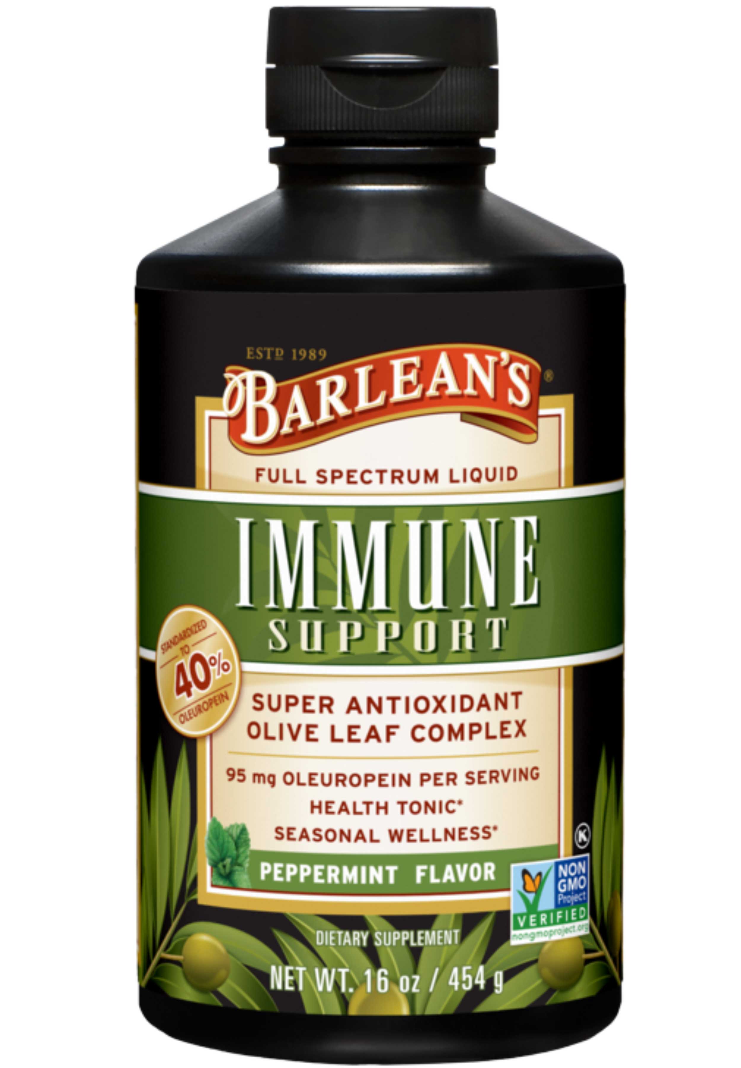 Barlean's Organic Oils Olive Leaf Complex Peppermint