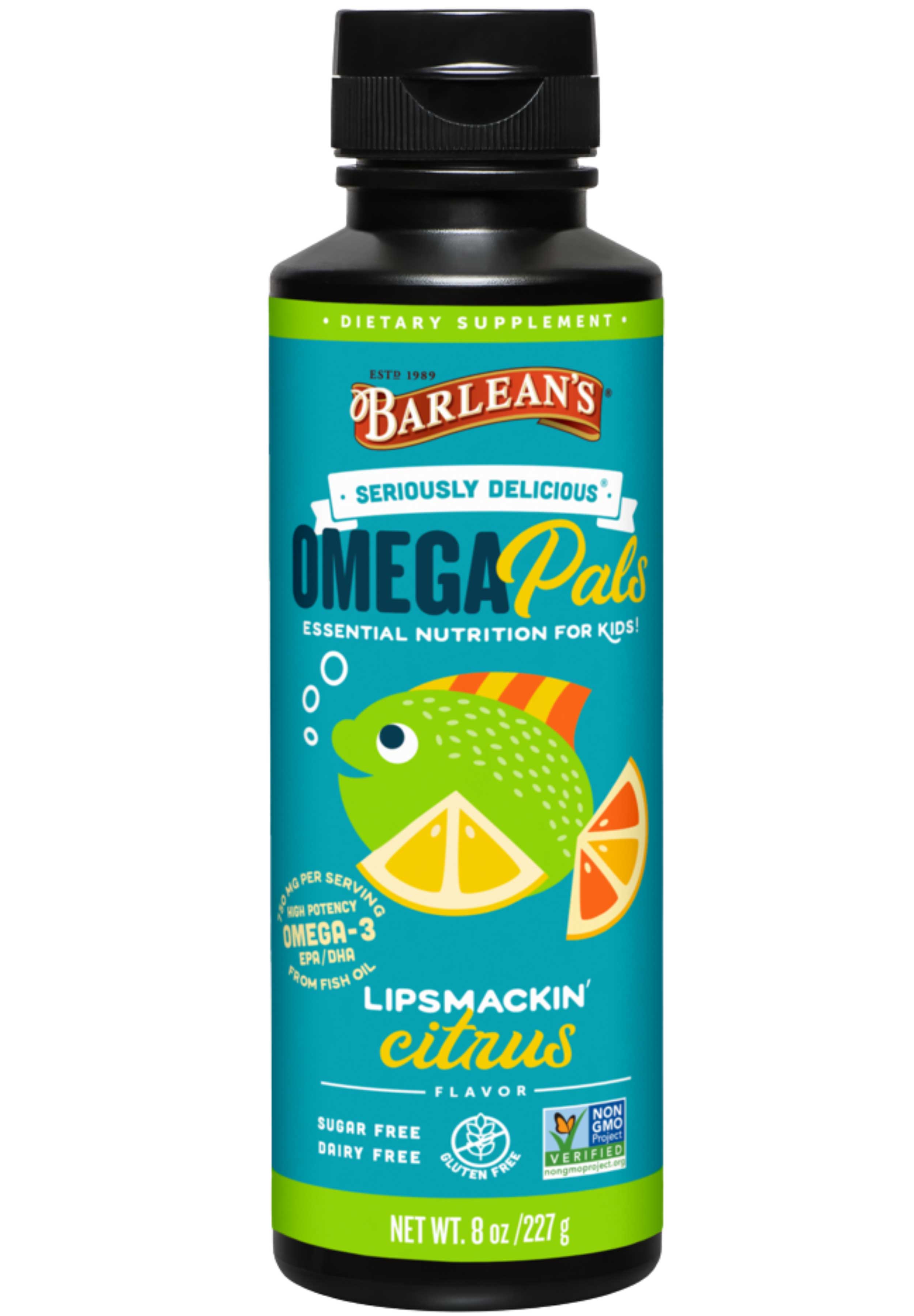 Barlean's Organic Oils Omega Pals Lipsmackin' Citrus