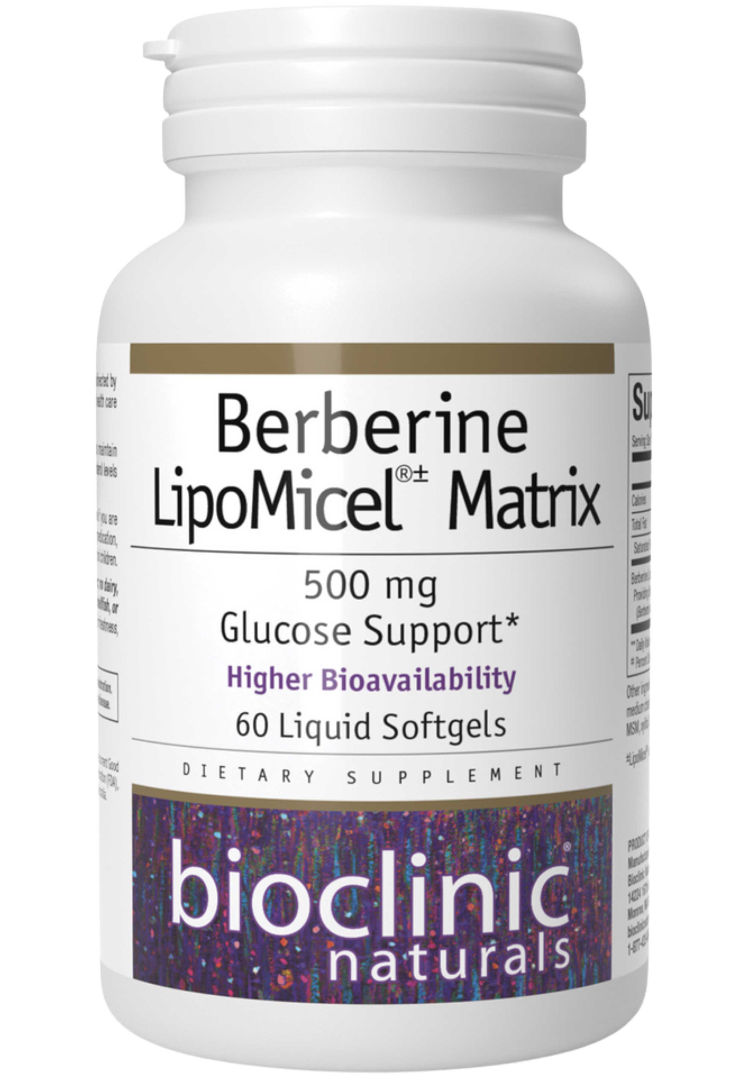 Bioclinic Naturals Berberine LipoMicel Matrix