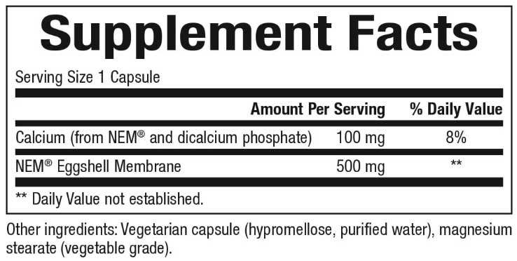 Bioclinic Naturals NEM Eggshell Membrane Ingredients
