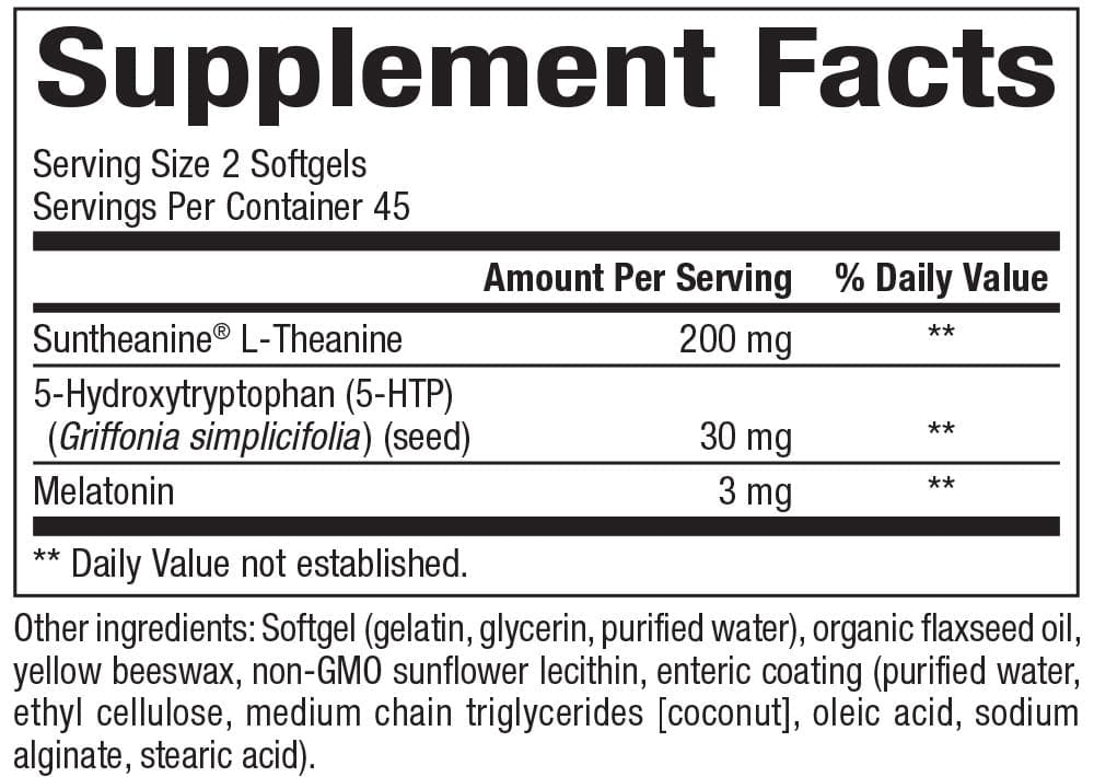 Bioclinic Naturals Somno-Pro Ingredients