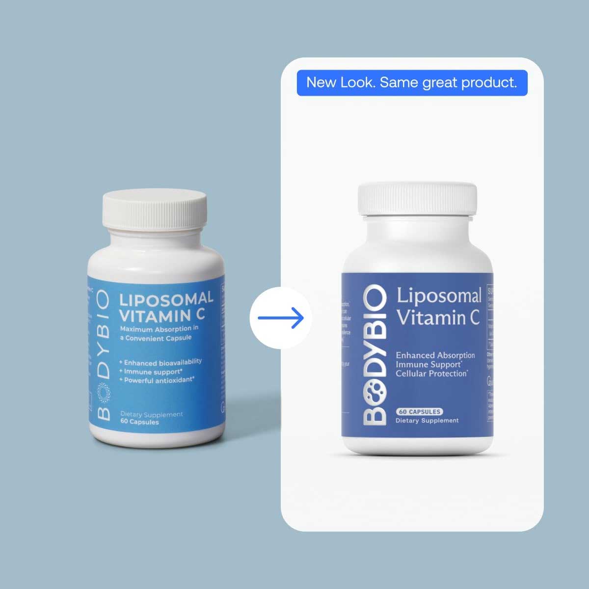 BodyBio Liposomal Vitamin C New Look