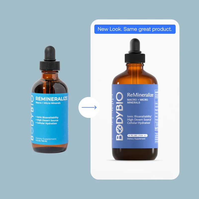 BodyBio ReMineralize Macro + Micro Minerals New Look