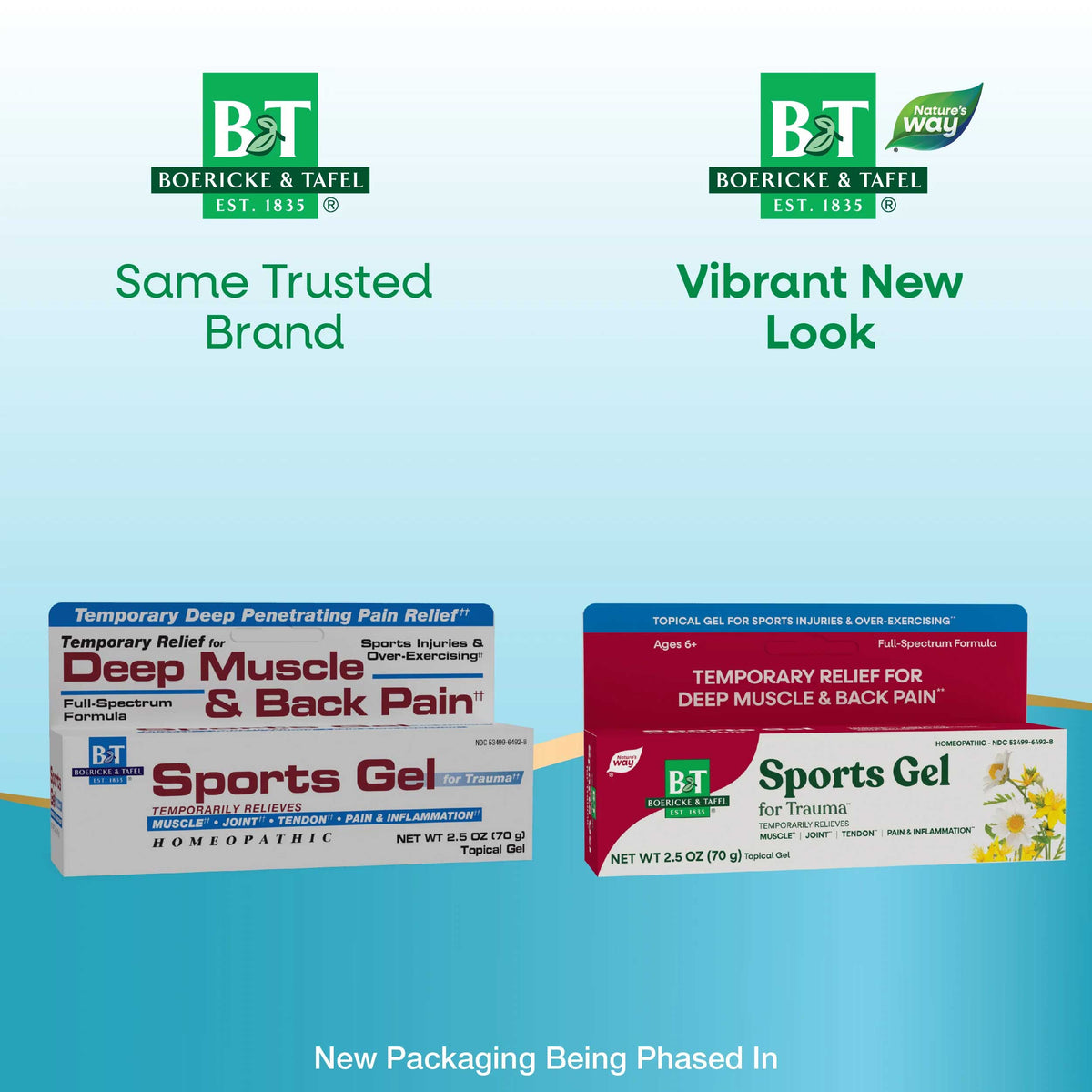 Boericke & Tafel Sports Gel New Look