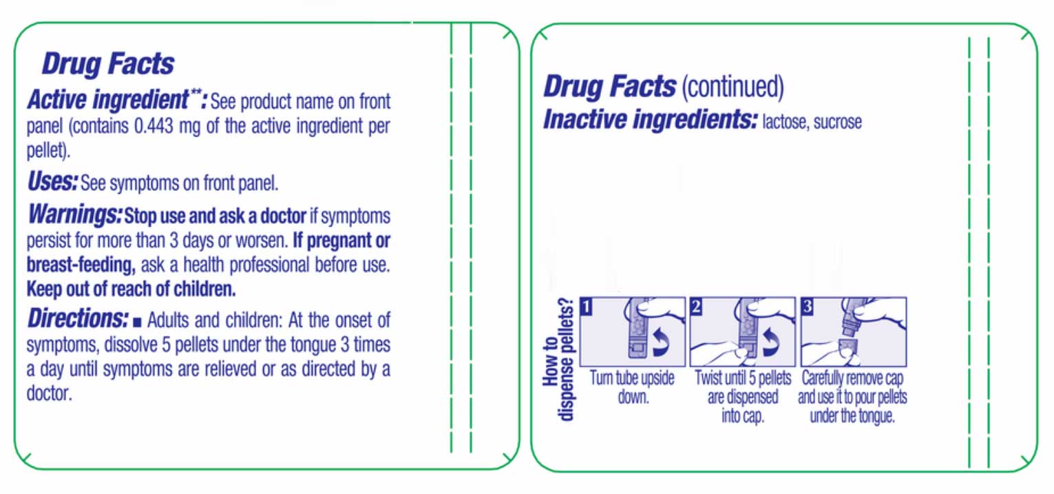 Boiron Homeopathics Belladonna Ingredients