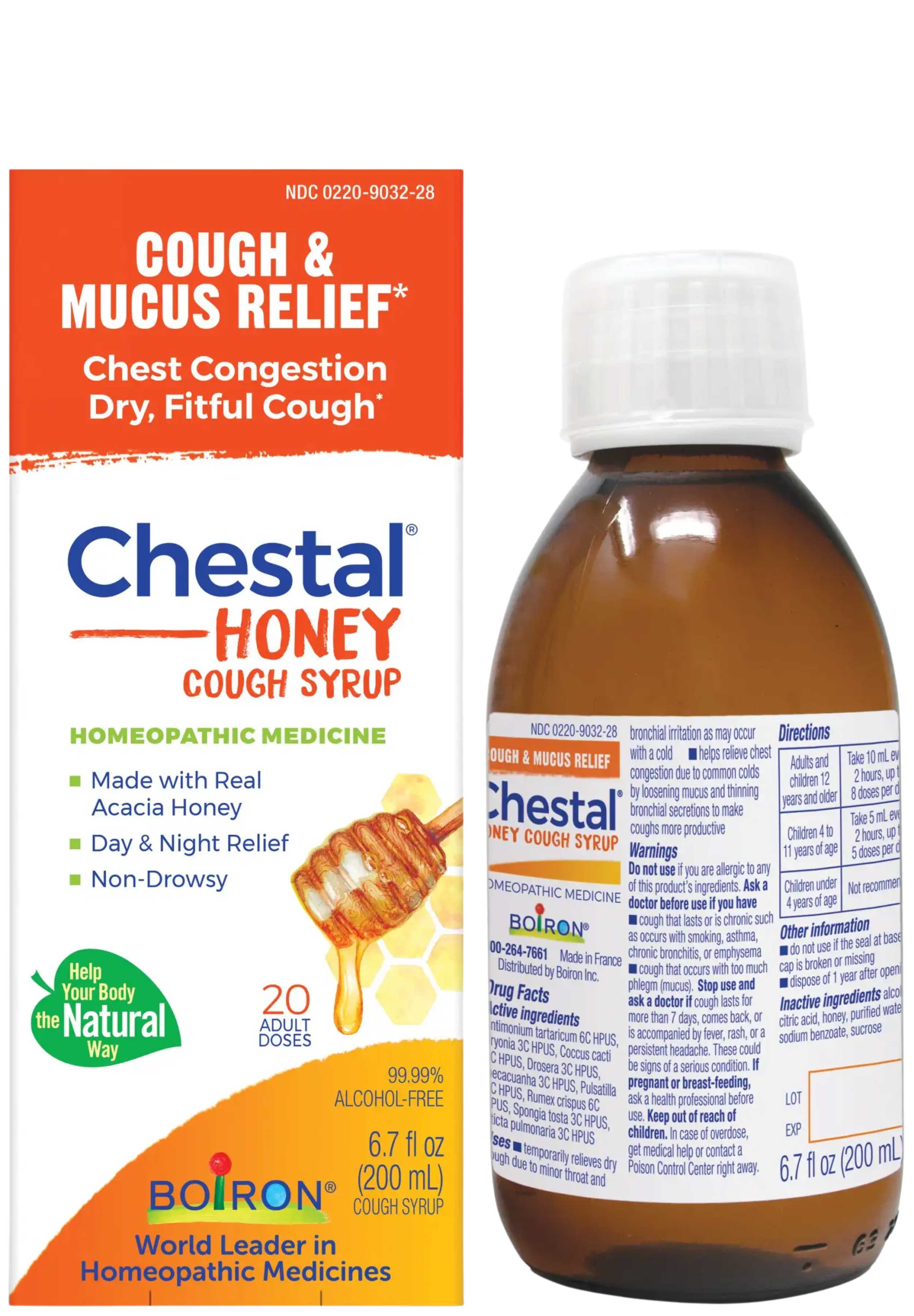 Boiron Homeopathics Chestal Adult Cough Honey