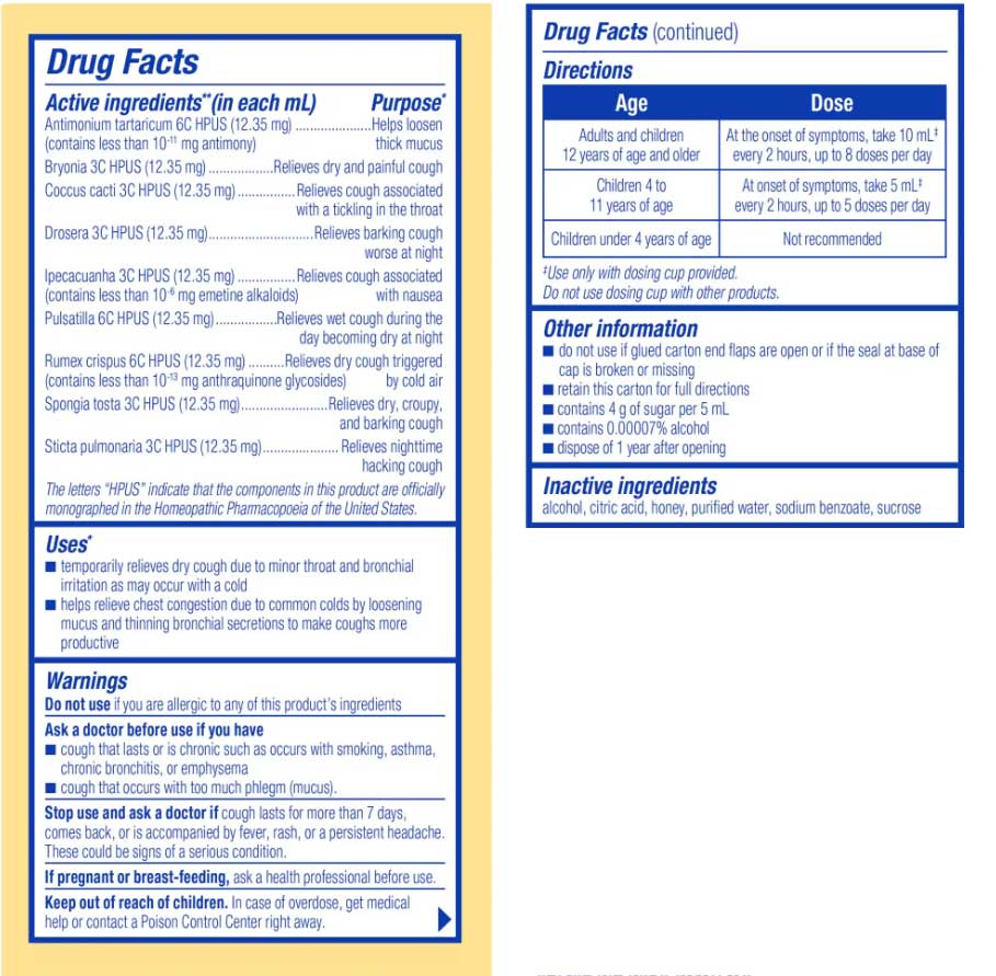 Boiron Homeopathics Chestal Adult Cough Honey Ingredients