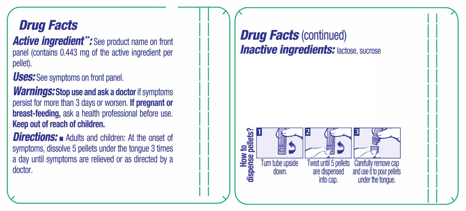 Boiron Homeopathics Cimicifuga Racemosa Ingredients