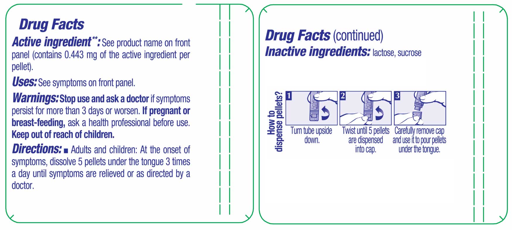 Boiron Homeopathics Drosera Ingredients