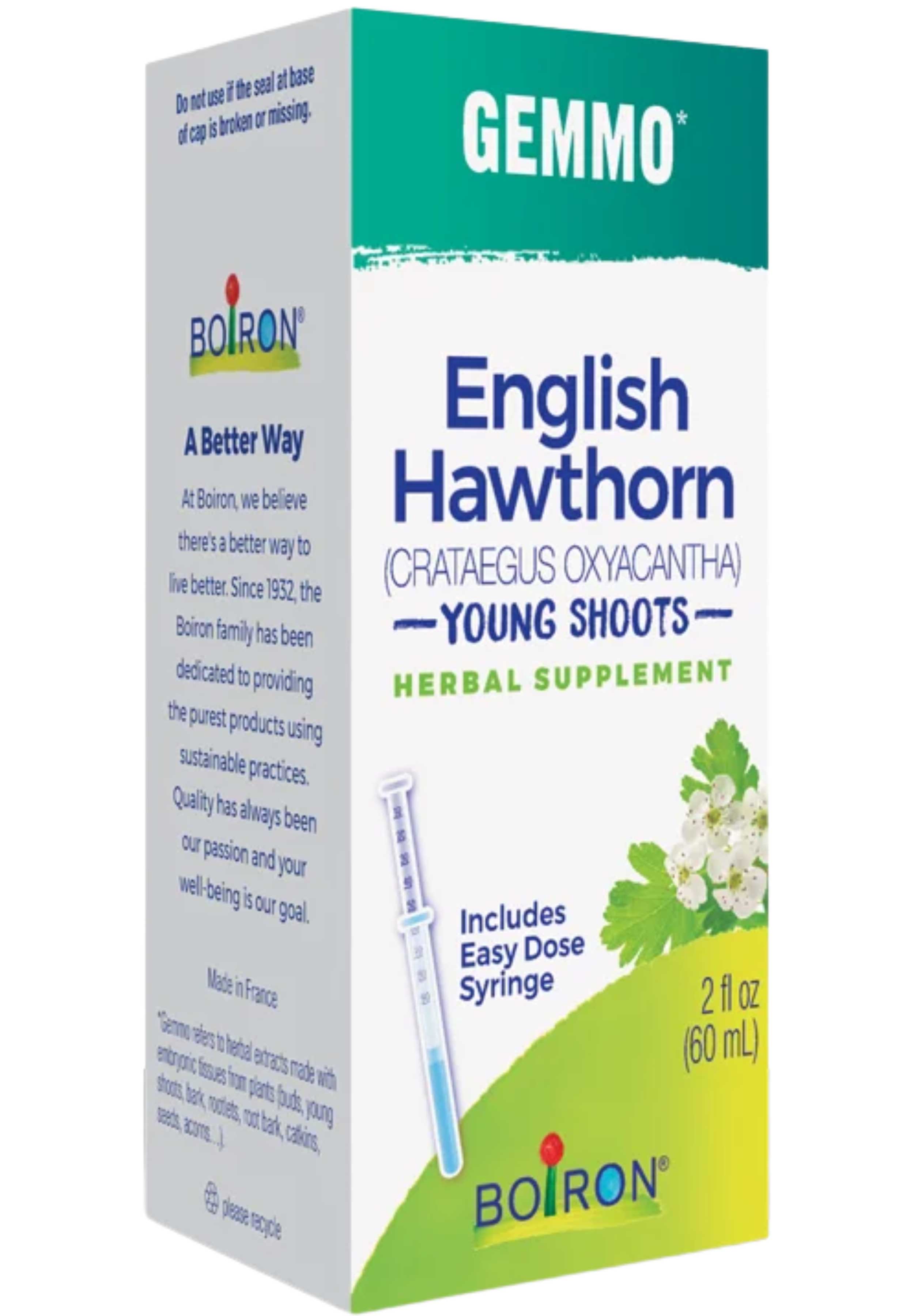Boiron Homeopathics Gemmo English Hawthorn Young Shoots
