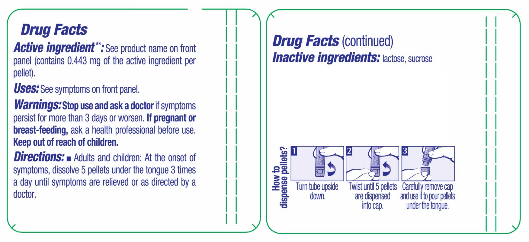 Boiron Homeopathics Thuja Occidentalis Ingredients