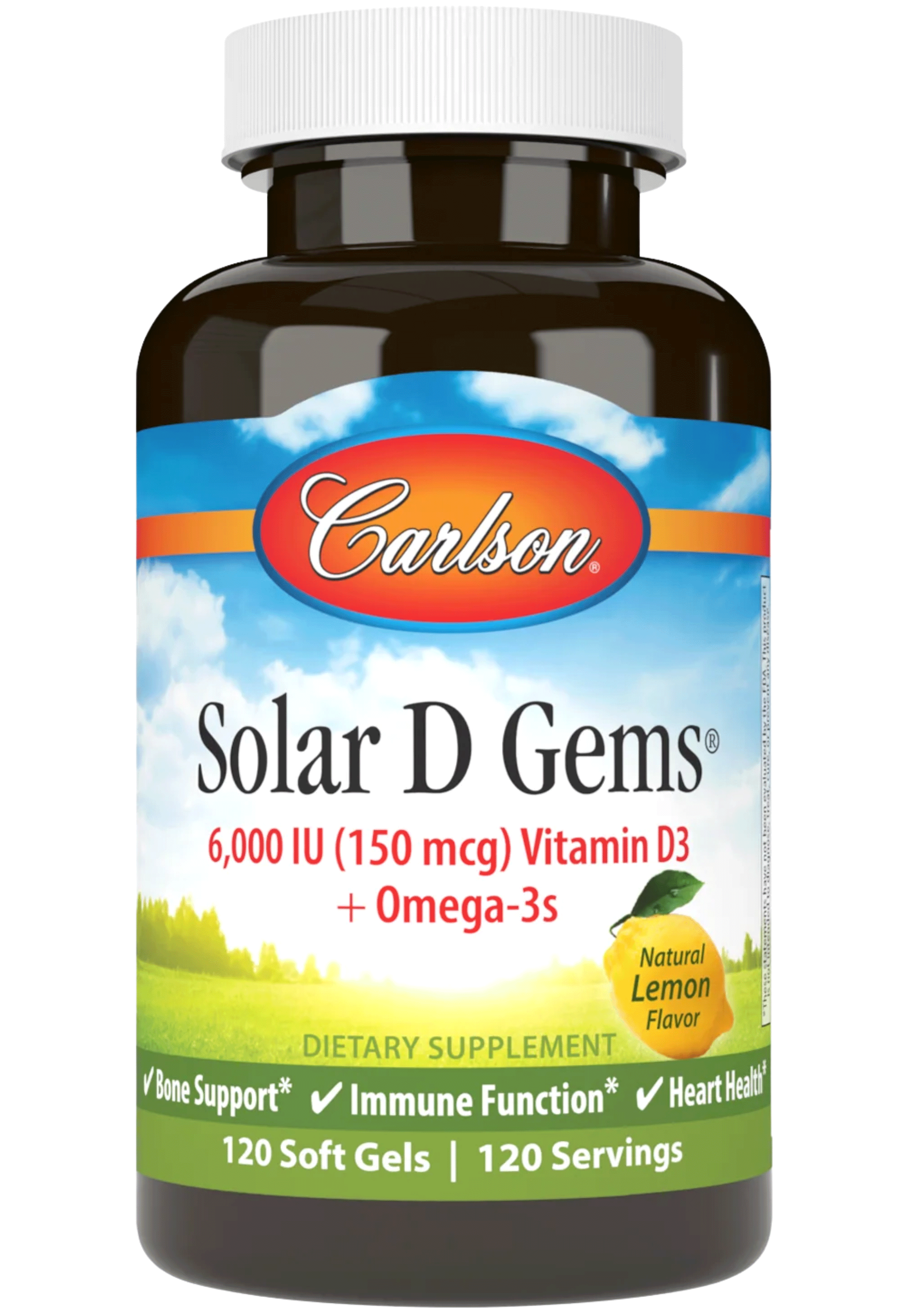 Carlson Labs Solar D Gems 6,000 IU (150 mcg)