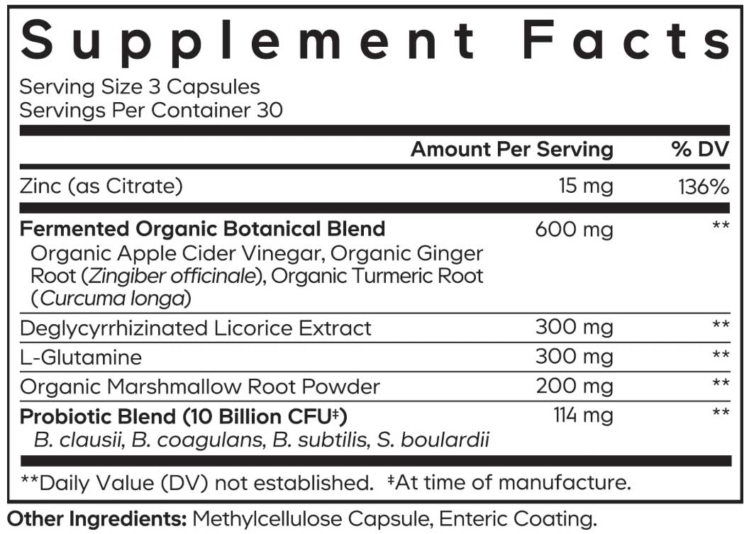 Codeage Amen Leaky Gut+ Ingredients