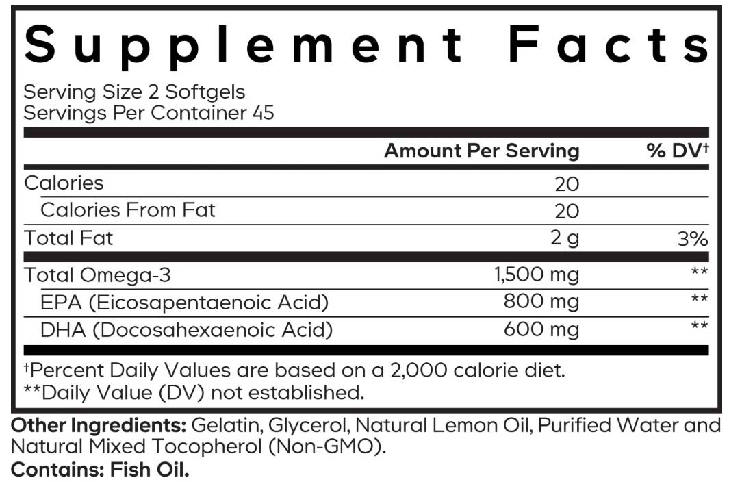 Codeage Amen Omega-3 Ingredients