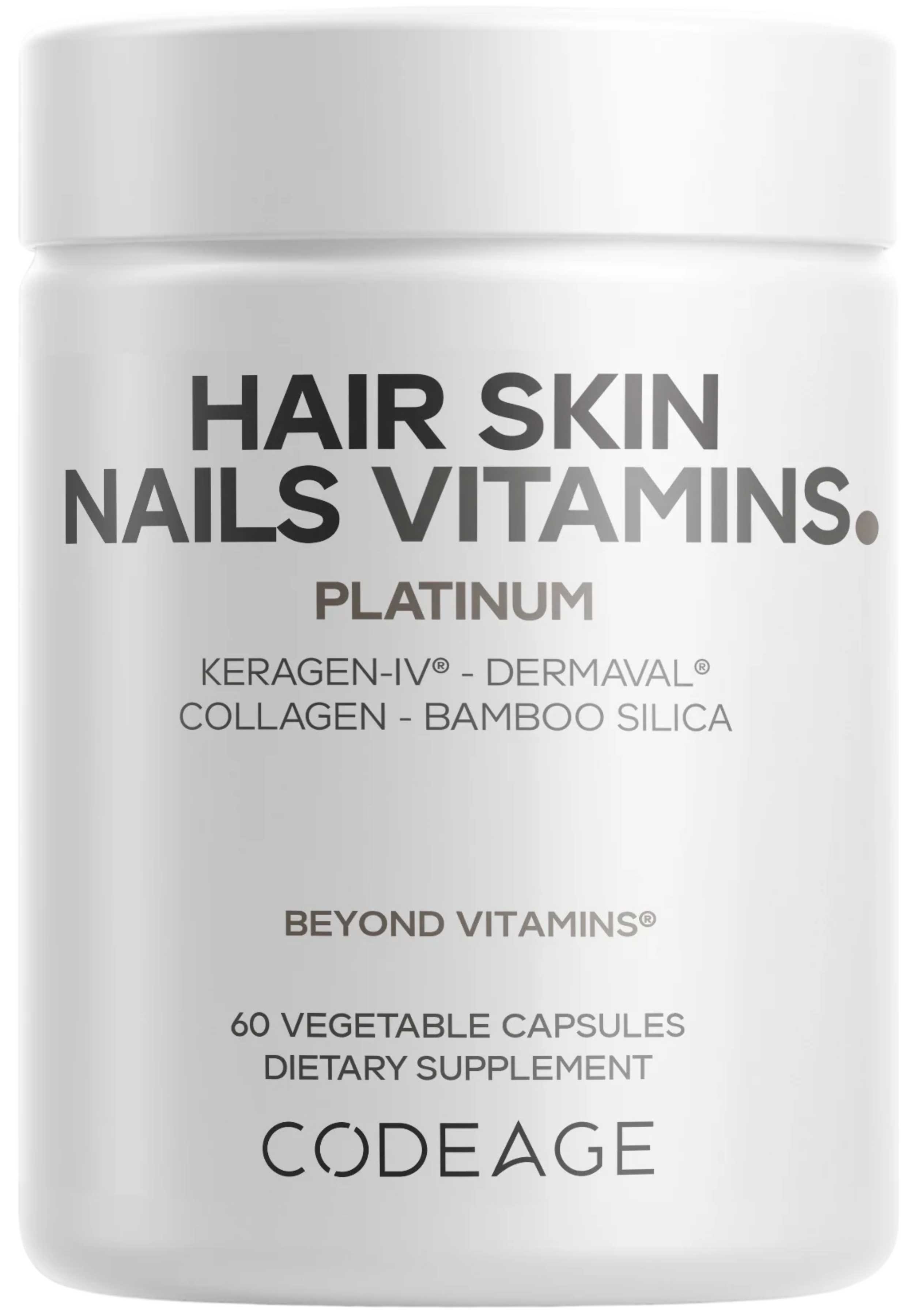 Codeage Hair Skin Nails Vitamins Platinum