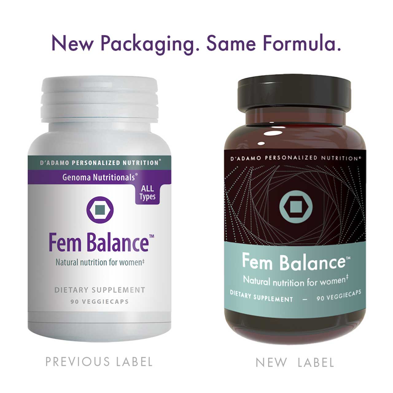 D'Adamo Personalized Nutrition Fem Balance New Label