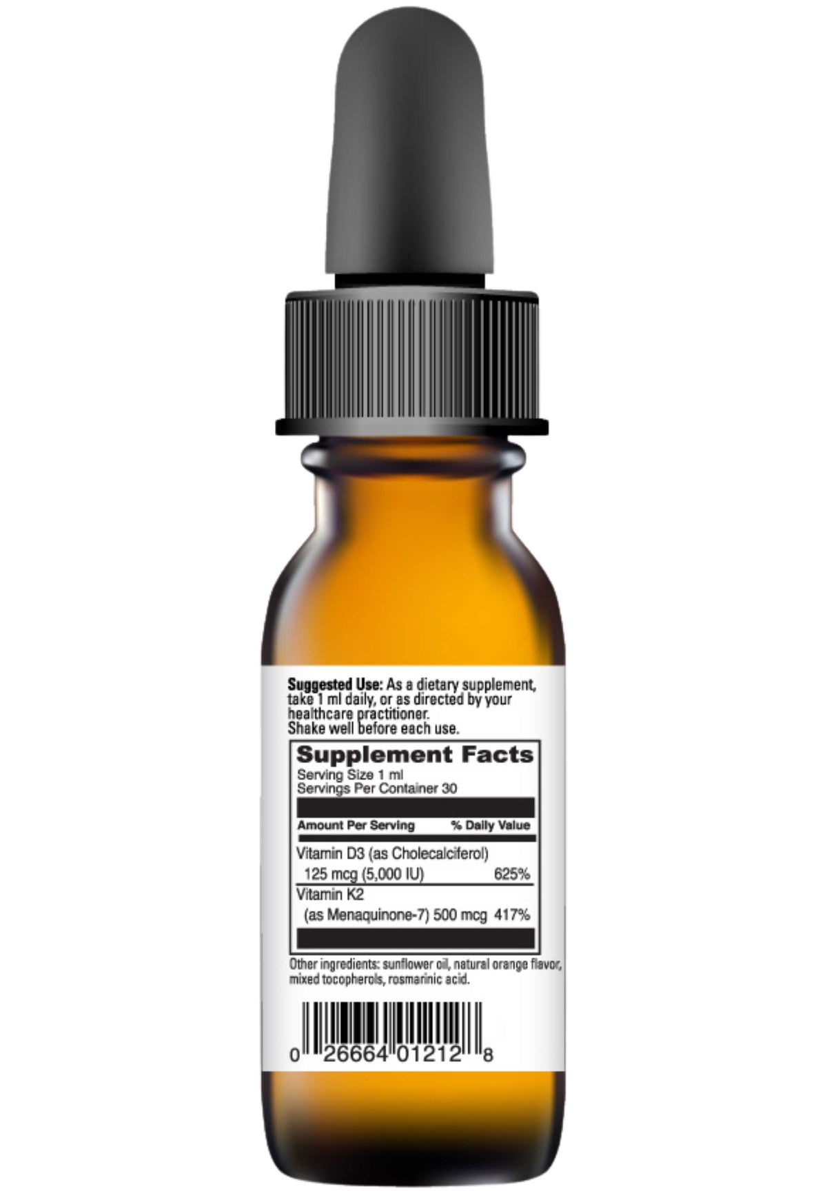 DaVinci Labs D3/K2 Liquid Ingrdients