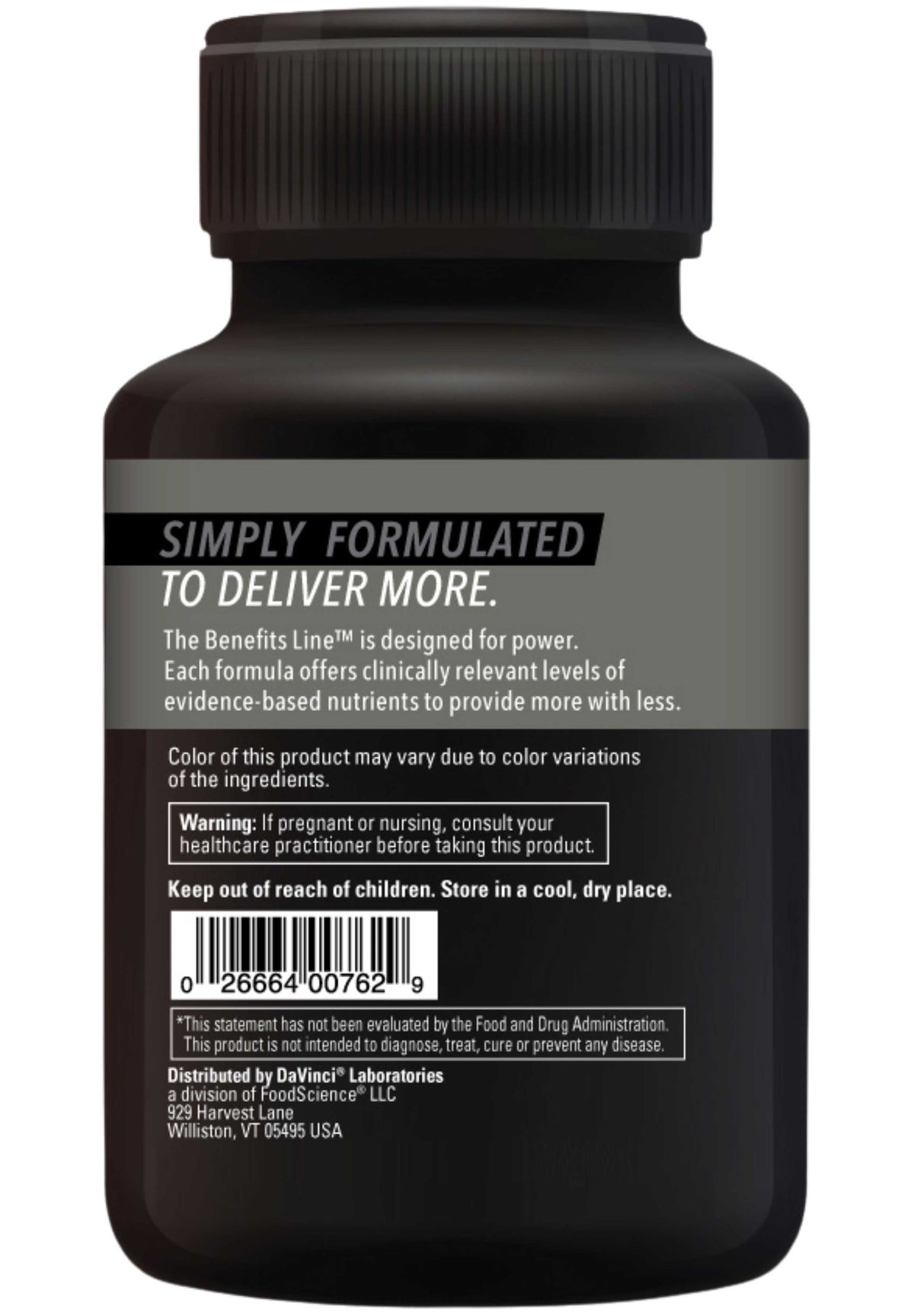 DaVinci Labs Enzyme Benefits Back