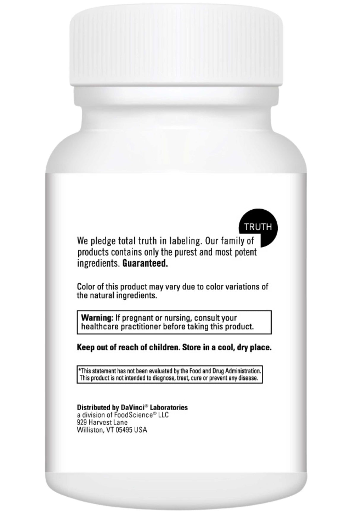 DaVinci Labs Glucosamine Sulfate Back