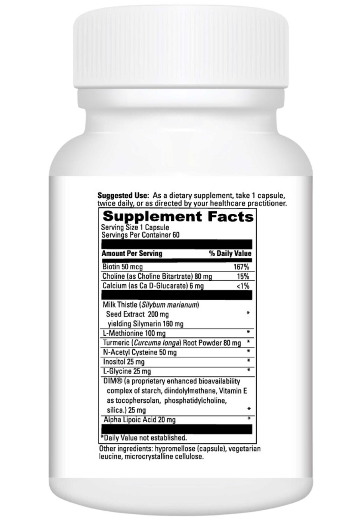 DaVinci Labs Hepaticlear Ingredients