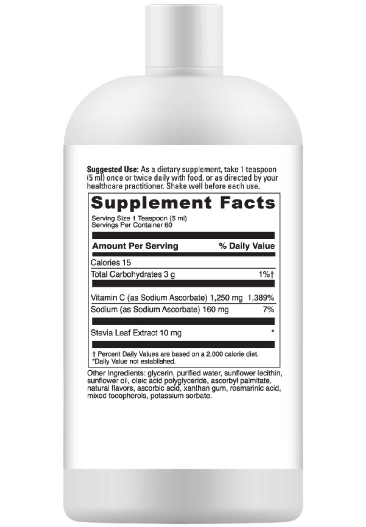 DaVinci Labs Liposomal C Liquid Ingredients