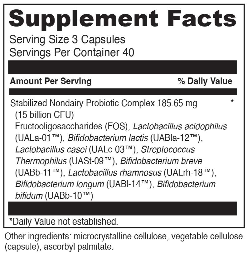 DaVinci Labs Mega Probiotic ND Ingredients