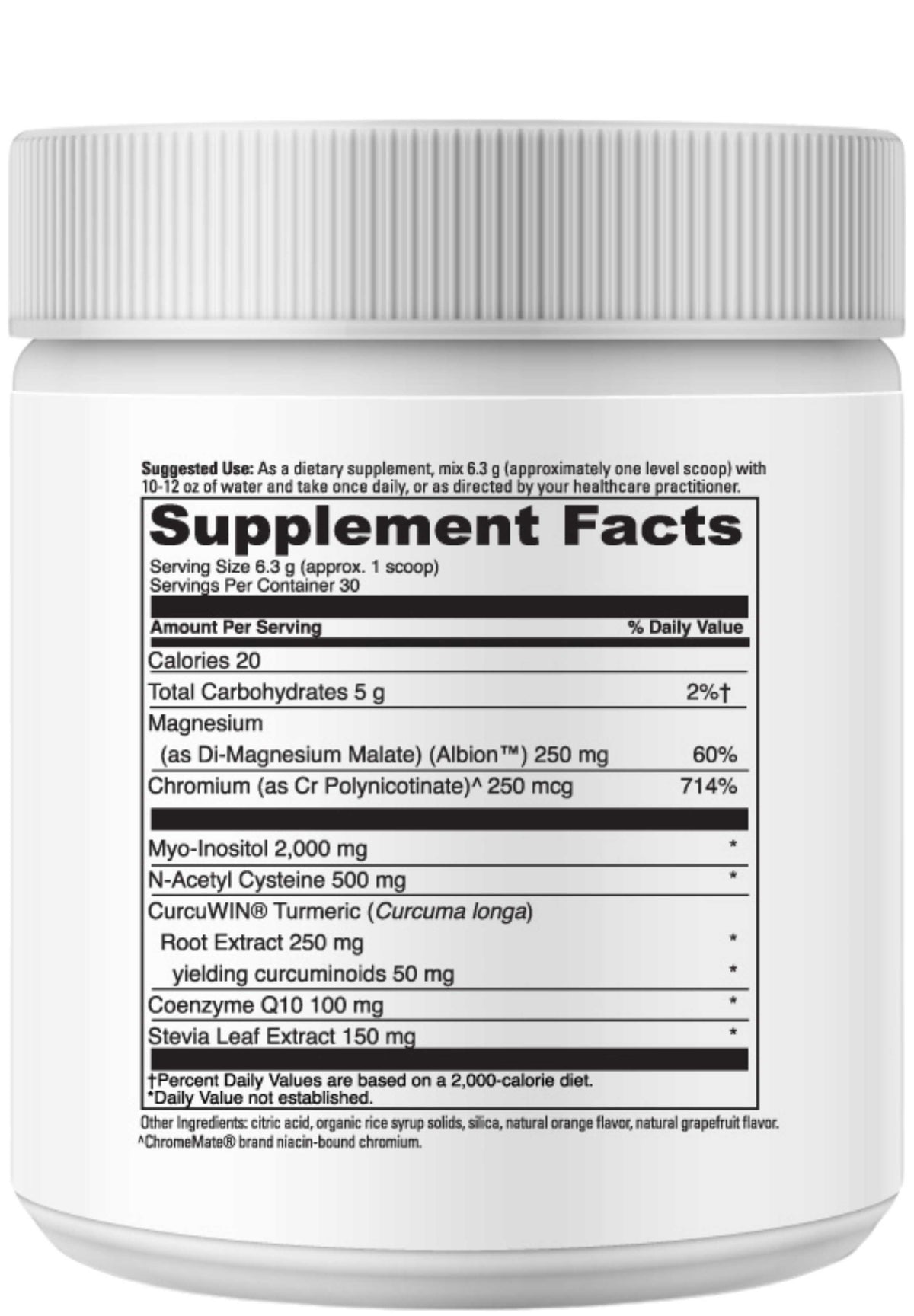DaVinci Labs Metabolic Ovary Support Ingredients