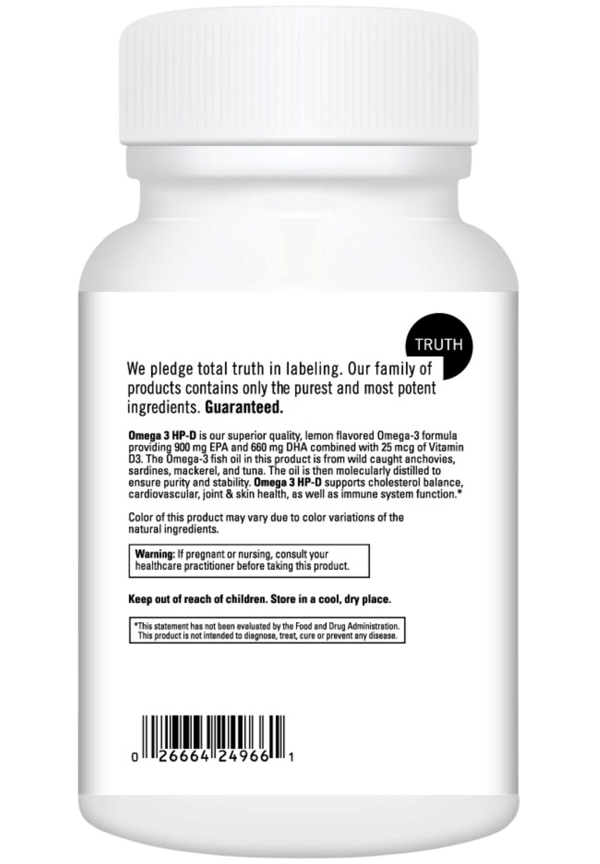 DaVinci Labs Omega 3 HP-D Back