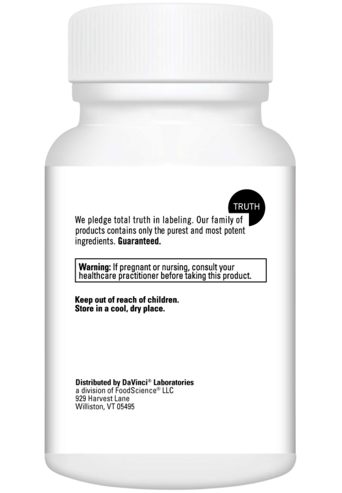 DaVinci Labs Selenium Citrate Back