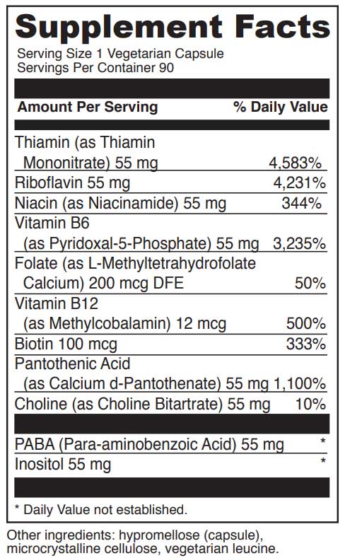 DaVinci Labs Stress B Ingredients