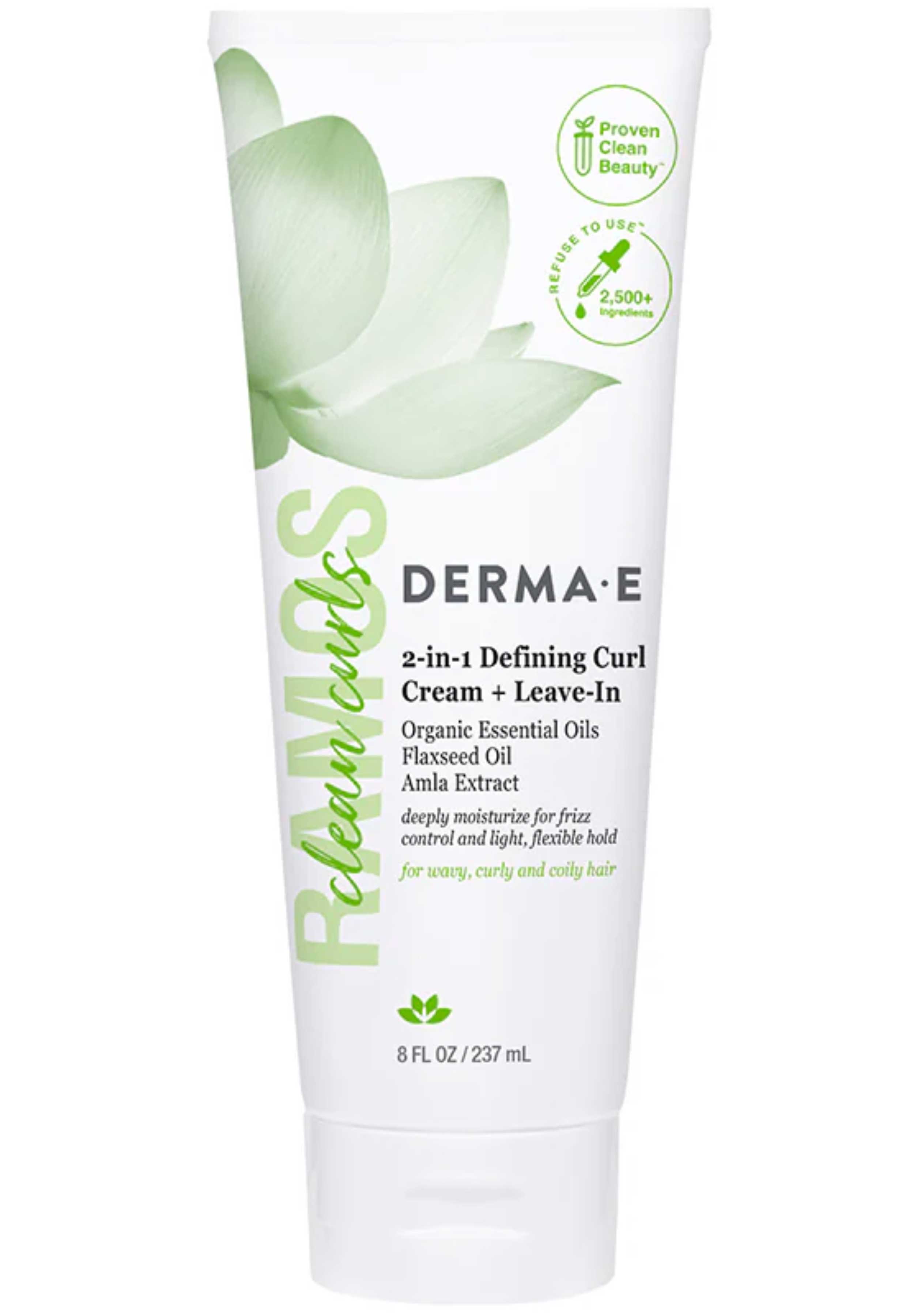 DermaE Natural Bodycare 2-in-1 Defining Curl Cream + Leave-In