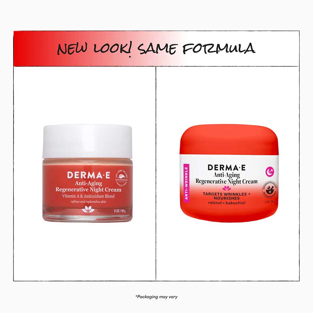 DermaE Natural Bodycare Anti-Aging Regenerative Night Cream New Look