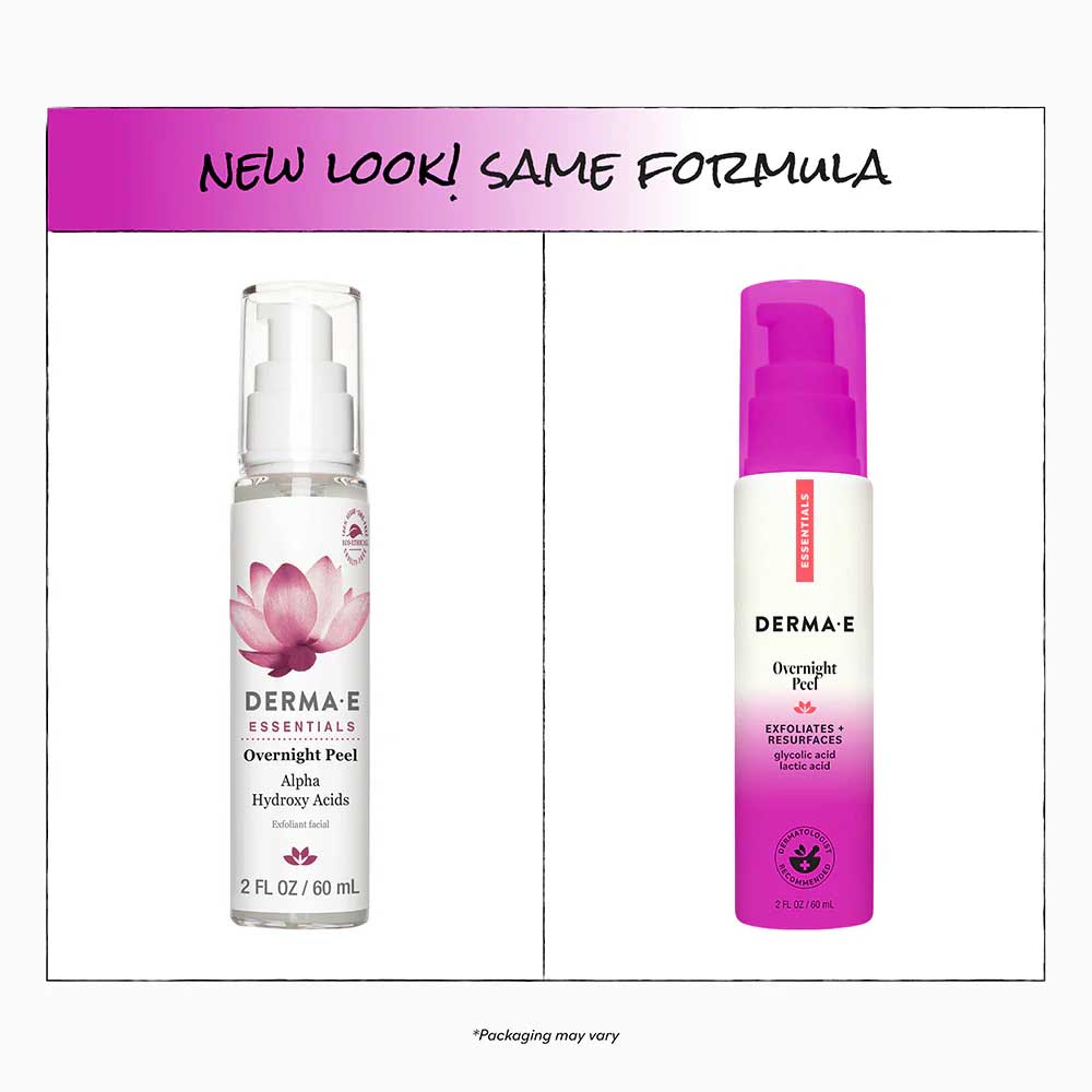 DermaE Natural Bodycare Overnight Peel New Look
