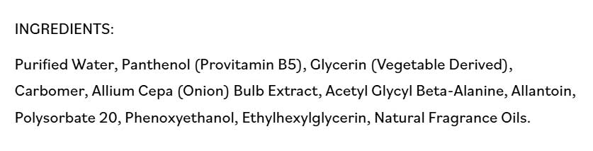 DermaE Natural Bodycare Scar Gel Ingredients