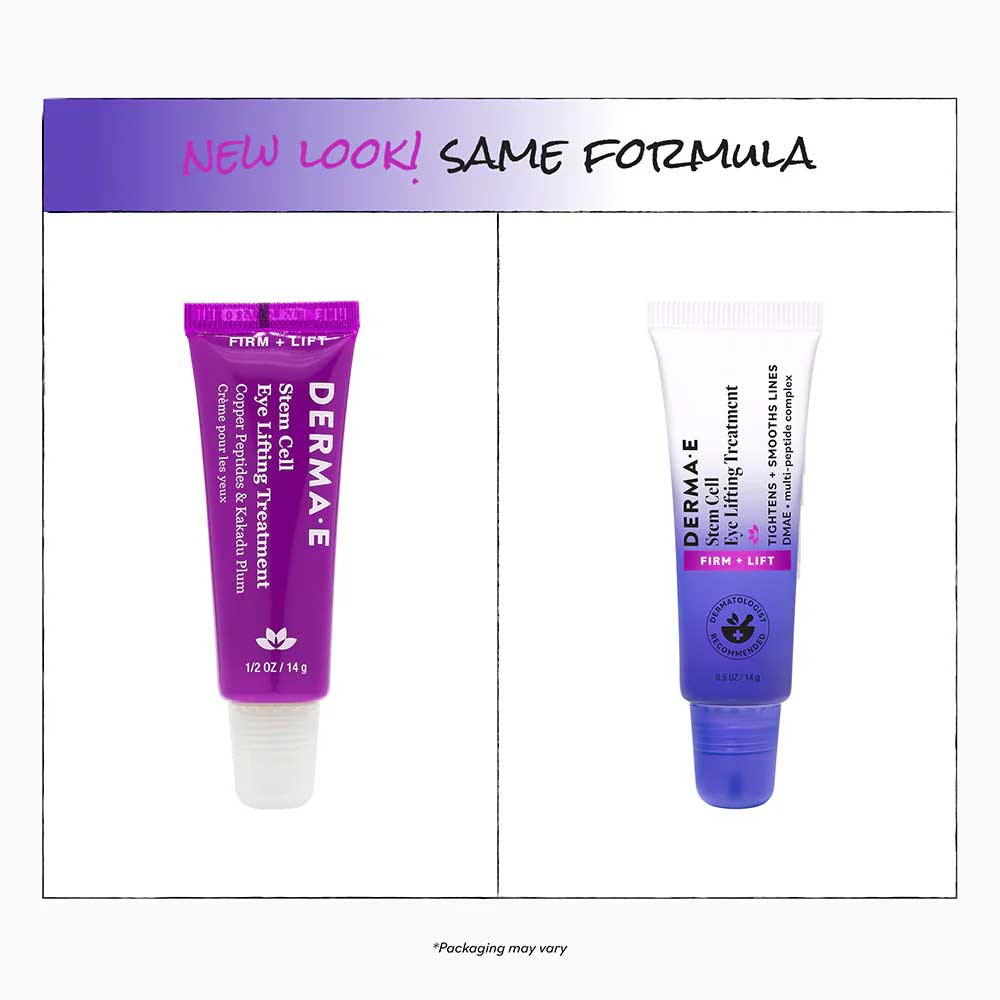 DermaE Natural Bodycare Stem Cell Eye Lifting Treatment New Look