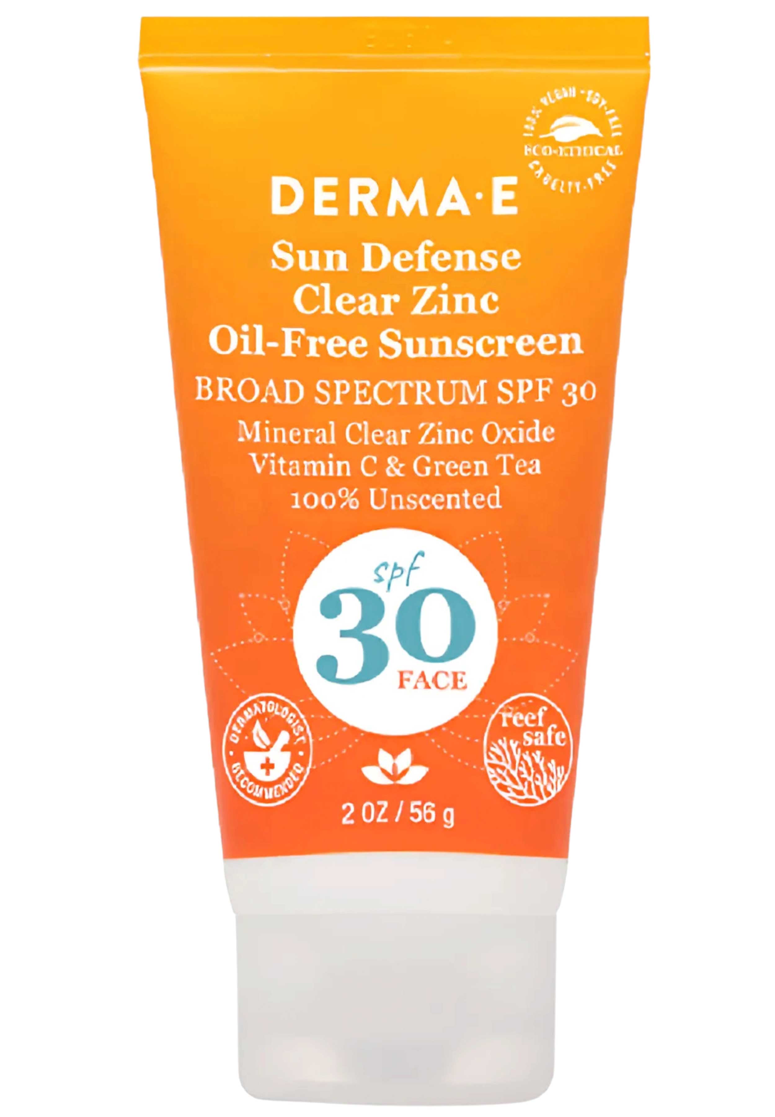 DermaE Natural Bodycare Sun Defense Clear Zinc Oil-Free Sunscreen