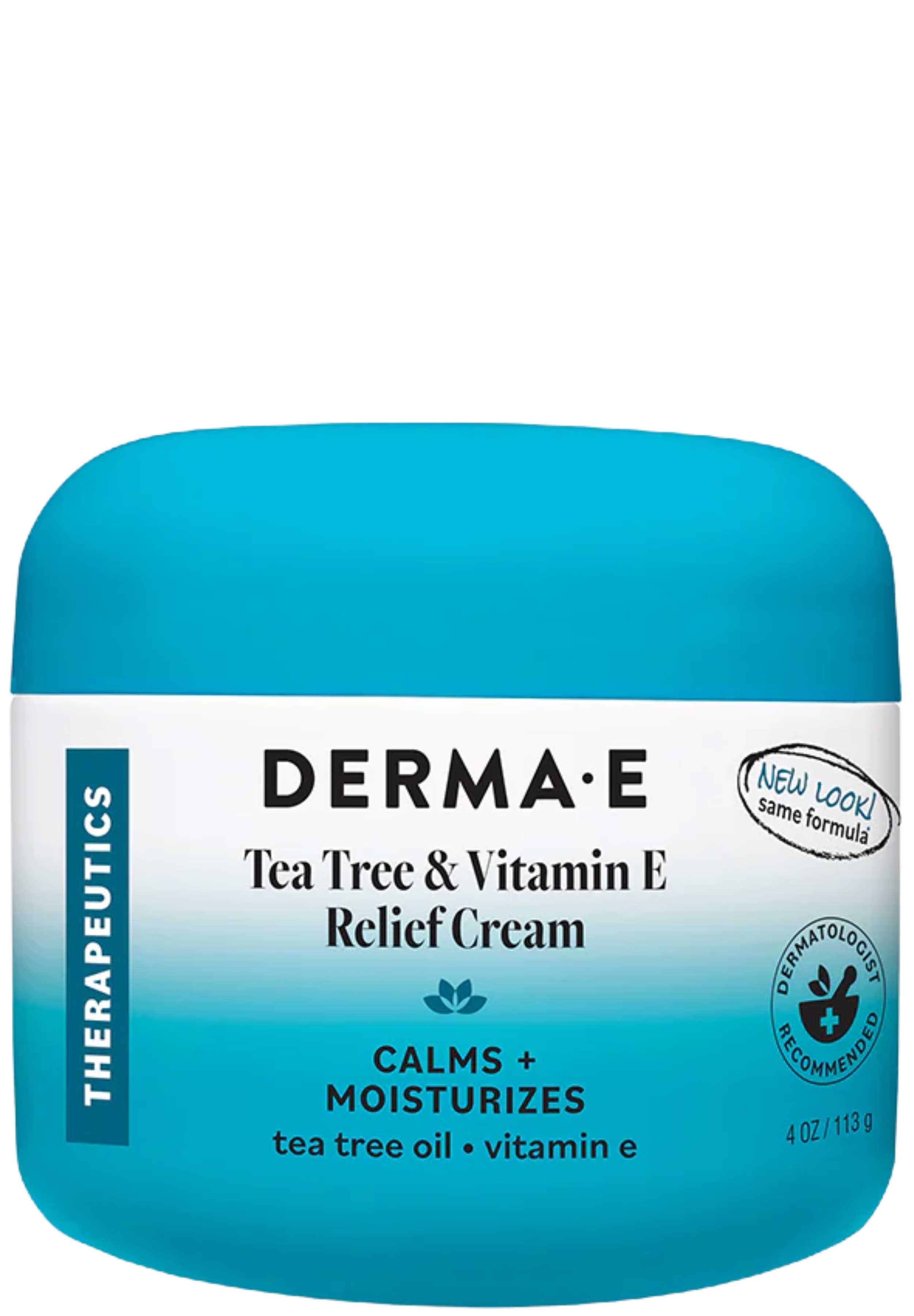 DermaE Natural Bodycare Tea Tree and Vitamin E Relief Cream