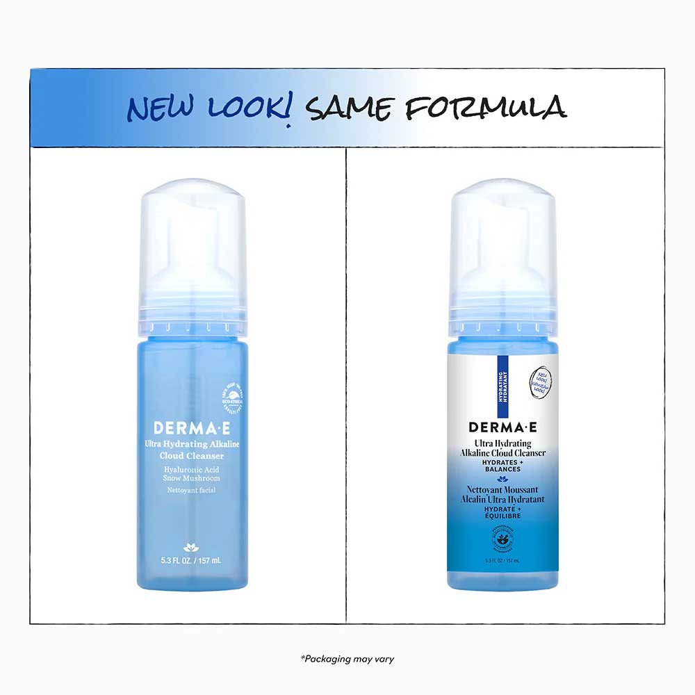 DermaE Natural Bodycare Ultra Hydrating Alkaline Cloud Cleanser New Look